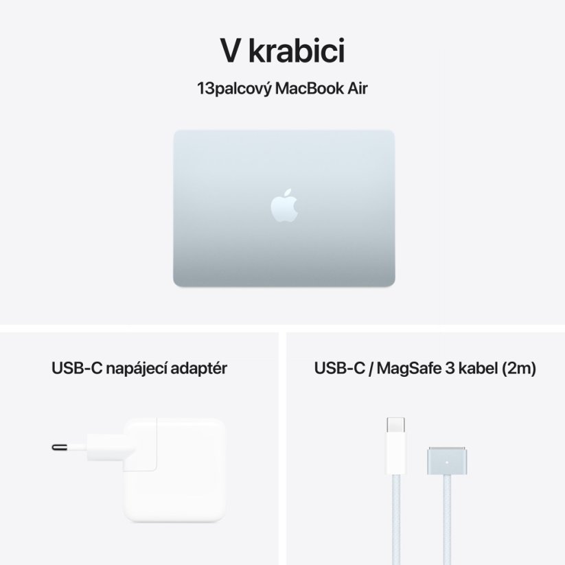 MacBook Air 13″ M4 10C CPU/8C GPU/16G/256 - Blankytně modrý