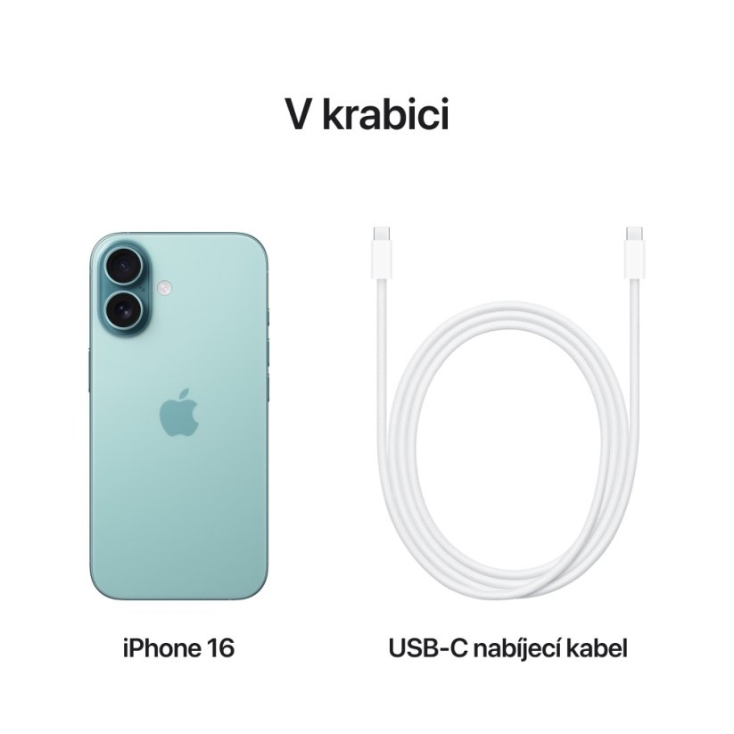 iPhone 16 128GB modrozelený