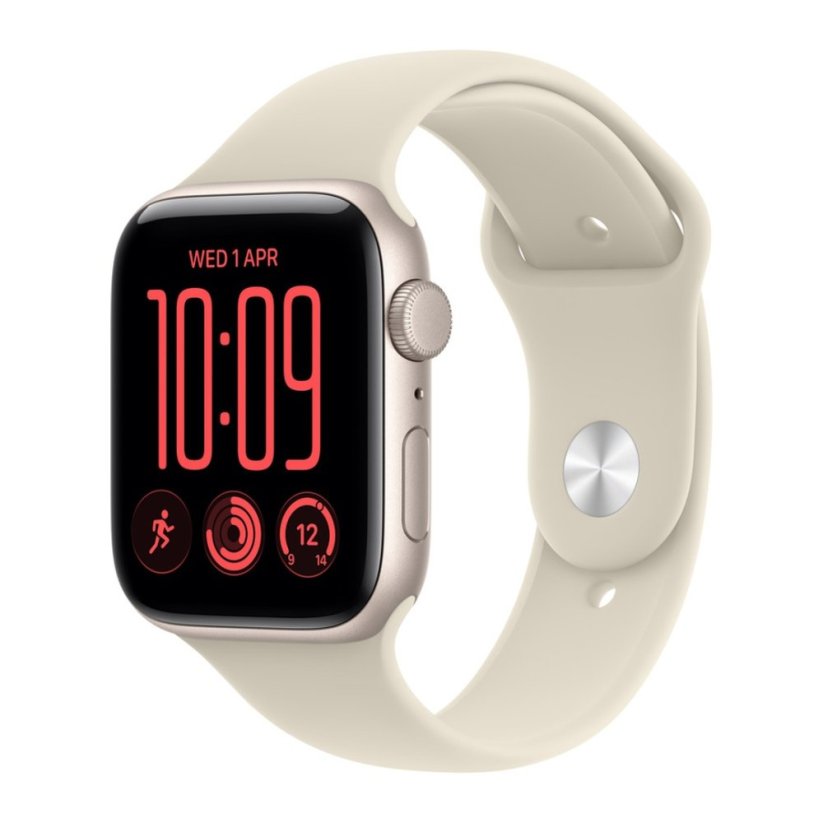 Apple Watch SE 3 GPS 40mm hvězdně bílý hliník s pískovým sportovním řemínkem M/L