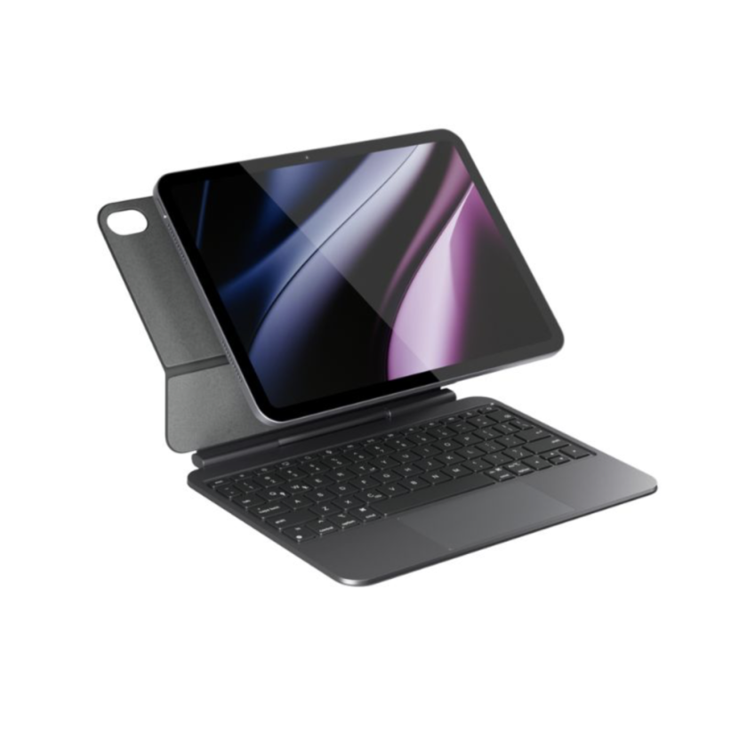 Epico Ultraboard tenká hliníková klávesnice s pouzdrem pro iPad 10,9" (10. a 11. generace) - česká/černá