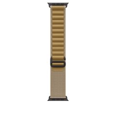Apple Watch 49mm žlutohnědý Alpský tah - S - provedení z černého titanu