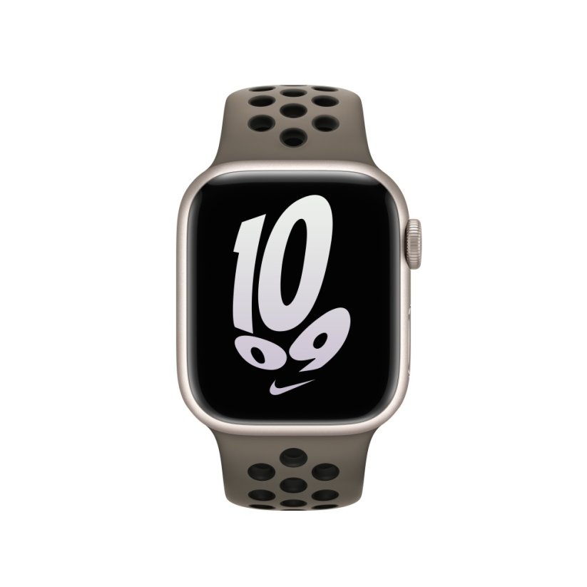 Watch 45mm olivovošedo‑černý sportovní řemínek Nike