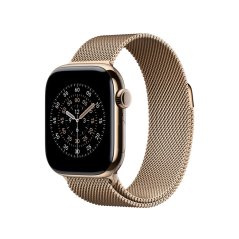 Apple Watch 40mm řemínek se zlatým milánským tahem