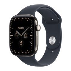 Apple Watch Series 12 GPS + Cellular 46mm přírodní titan s námořnicky modrým sportovním řemínkem M/L / SK
