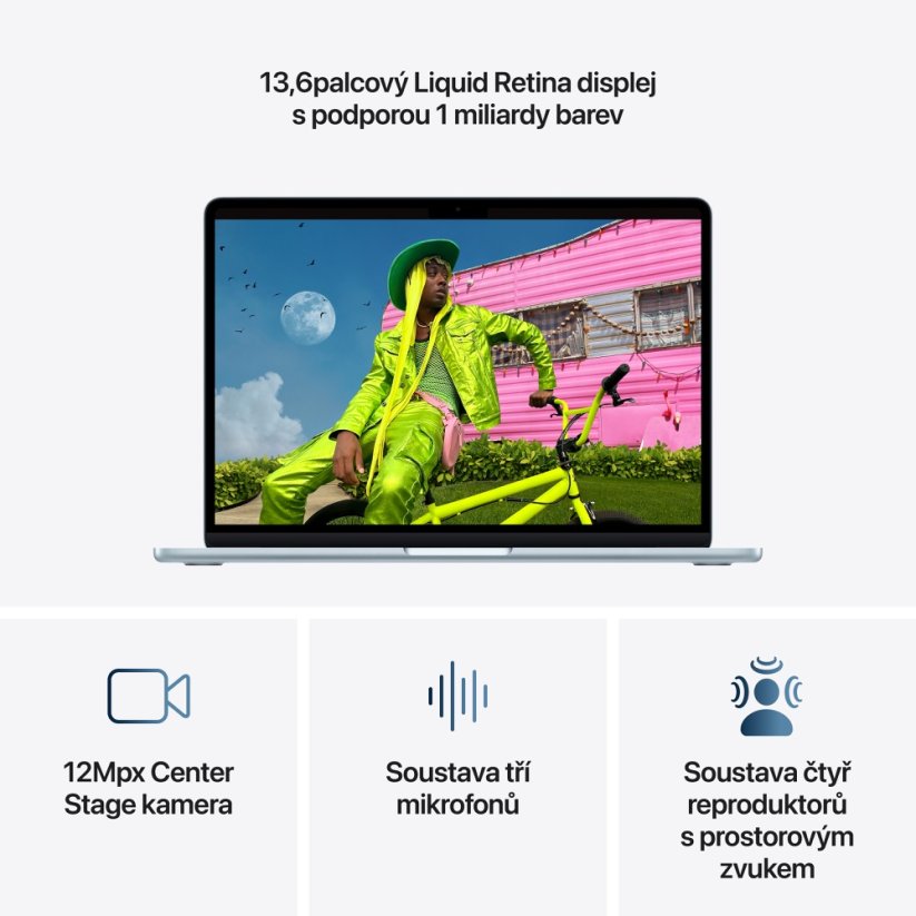 MacBook Air 13″ M5 10C CPU/10C GPU/24G/1T SSD -  blankytně modrý