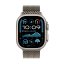 Apple Watch Ultra 2 49mm přírodní titan s přírodním titanovým milánským tahem M