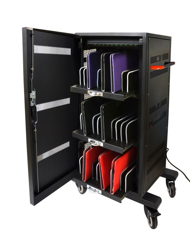 PORT CONNECT CHARGING CABINET 30 UNITS, černý