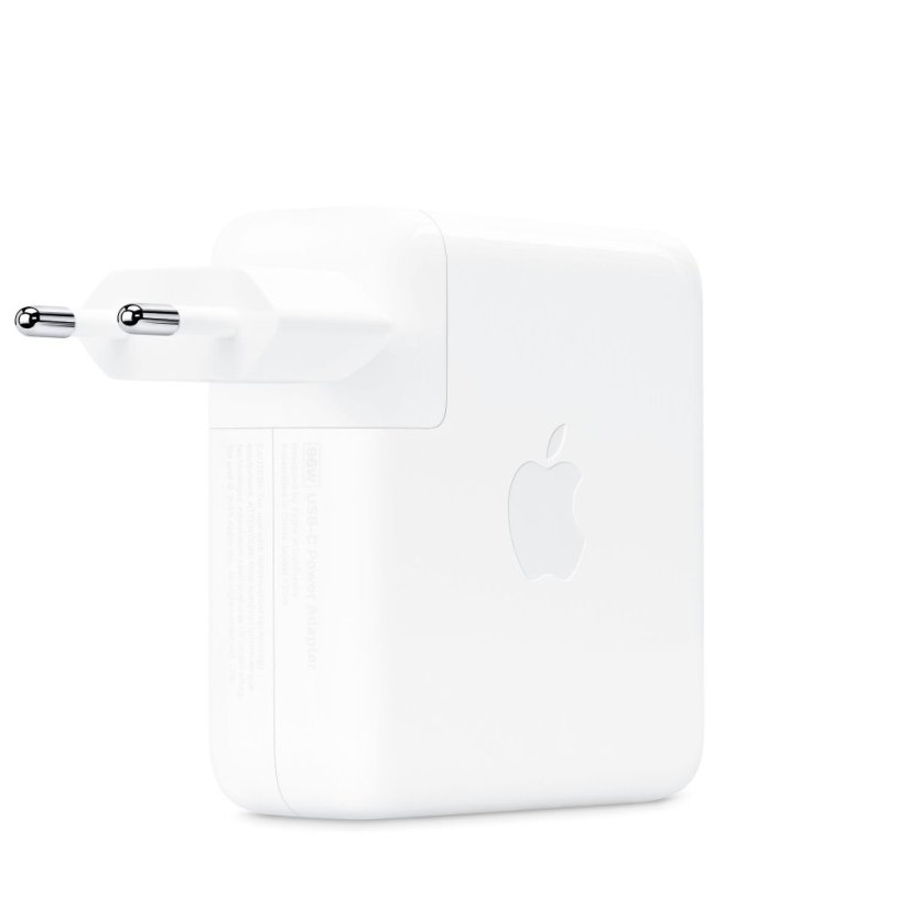 Pohled zepředu na 96W napájecí adaptér USB-C