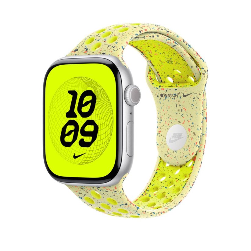 Apple Watch 46mm Volt Splash Nike sportovní řemínek - S/M