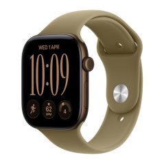 Apple Watch Series 12 GPS + Cellular 42mm tmavě bronzový hliník s olivovým sportovním řemínkem M/L / SK