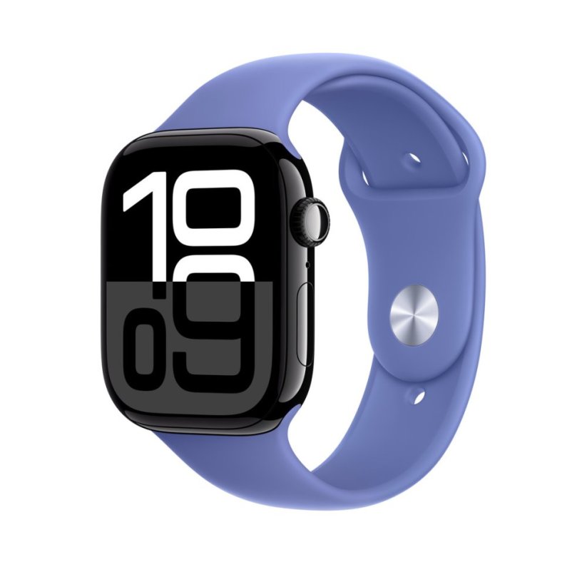 Apple Watch 46mm barvínkově fialový sportovní řemínek – S/M