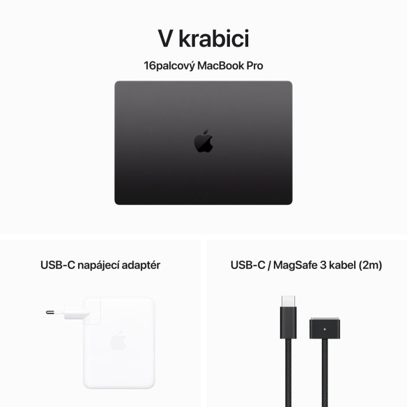 Apple MacBook Pro M3 Max 16“ 14CPU/30GPU/36GB RAM/ 1TB SSD - Vesmírně černý