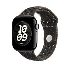 Apple Watch 46mm Midnight Black Nike sportovní řemínek - M/L
