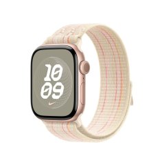 Apple Watch 42mm hvězdně bílý/růžový provlékací sportovní řemínek Nike