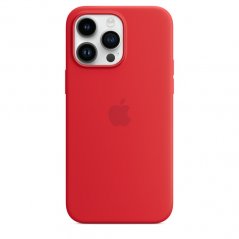 Červený silikonový kryt s MagSafe pro iPhone 14 Pro Max