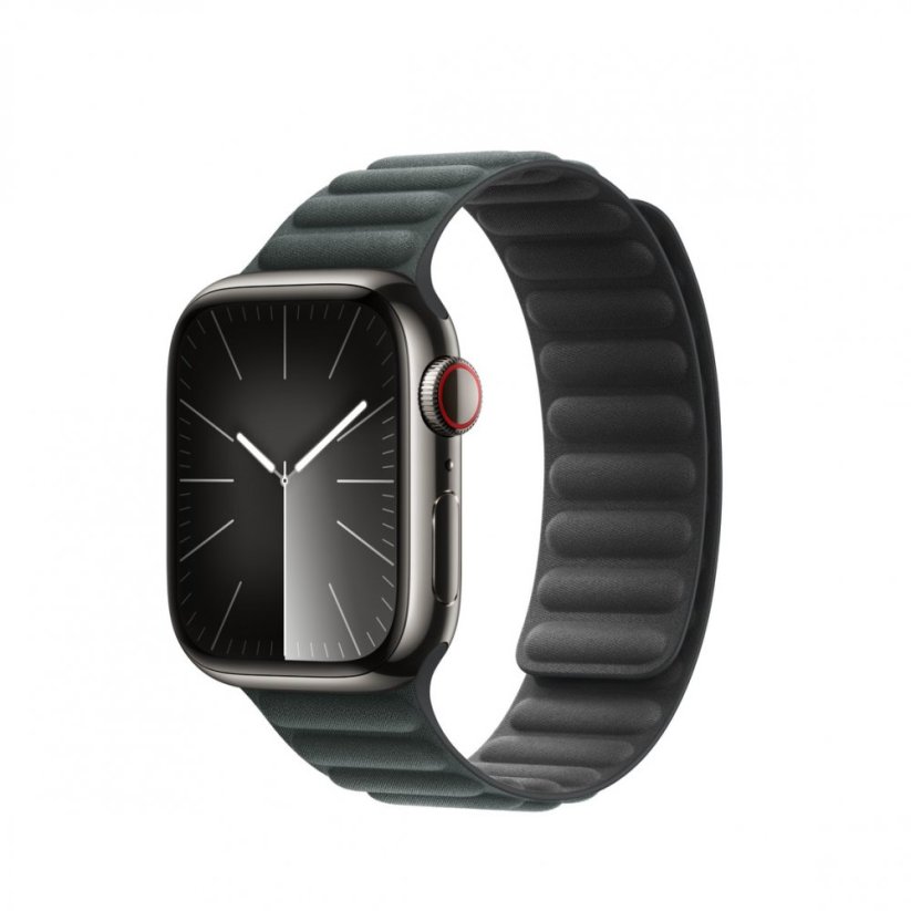Apple Watch 41mm Listově zelený magnetický tah – S/M