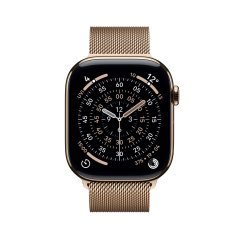 Apple Watch Series 11 Cellular 42mm zlatý titan se zlatým milánským tahem