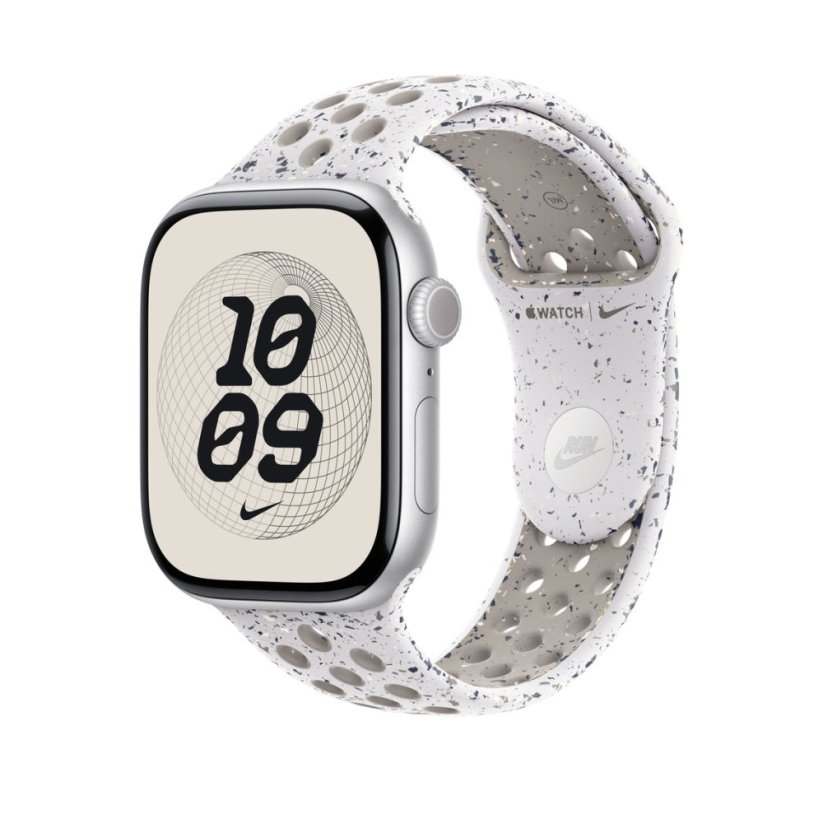 Apple Watch 46mm Veiled Grey Nike sportovní řemínek - M/L