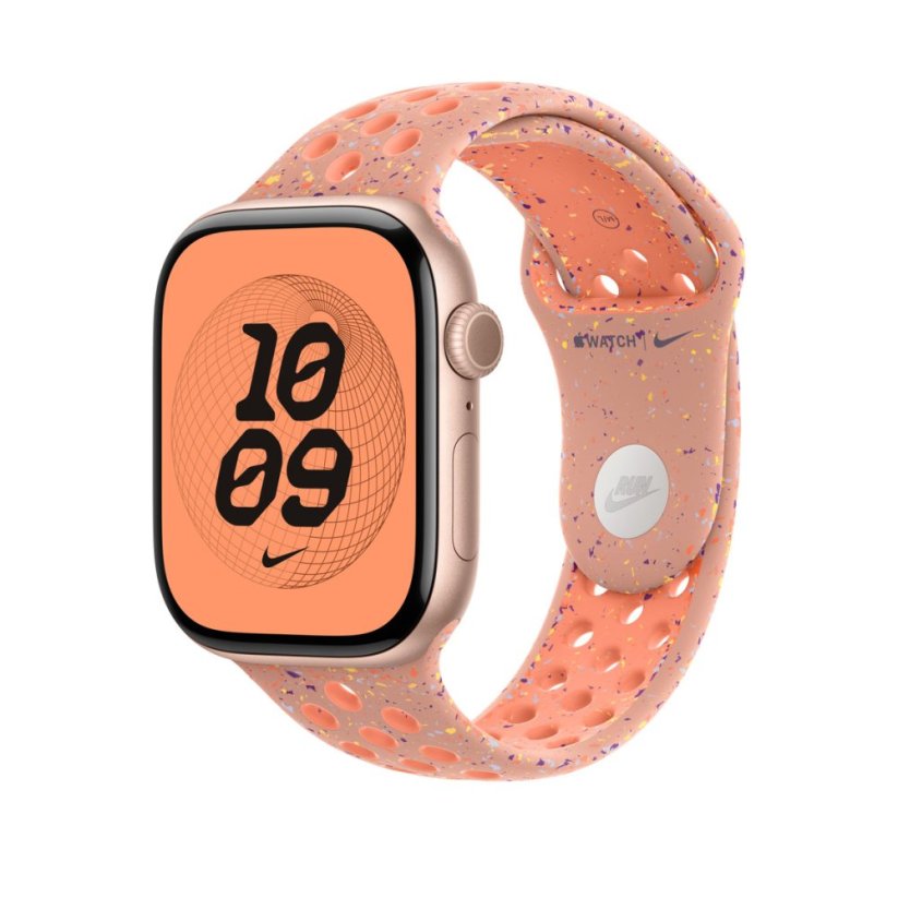 Apple Watch 46mm Alpenglow Pink Nike sportovní řemínek - M/L