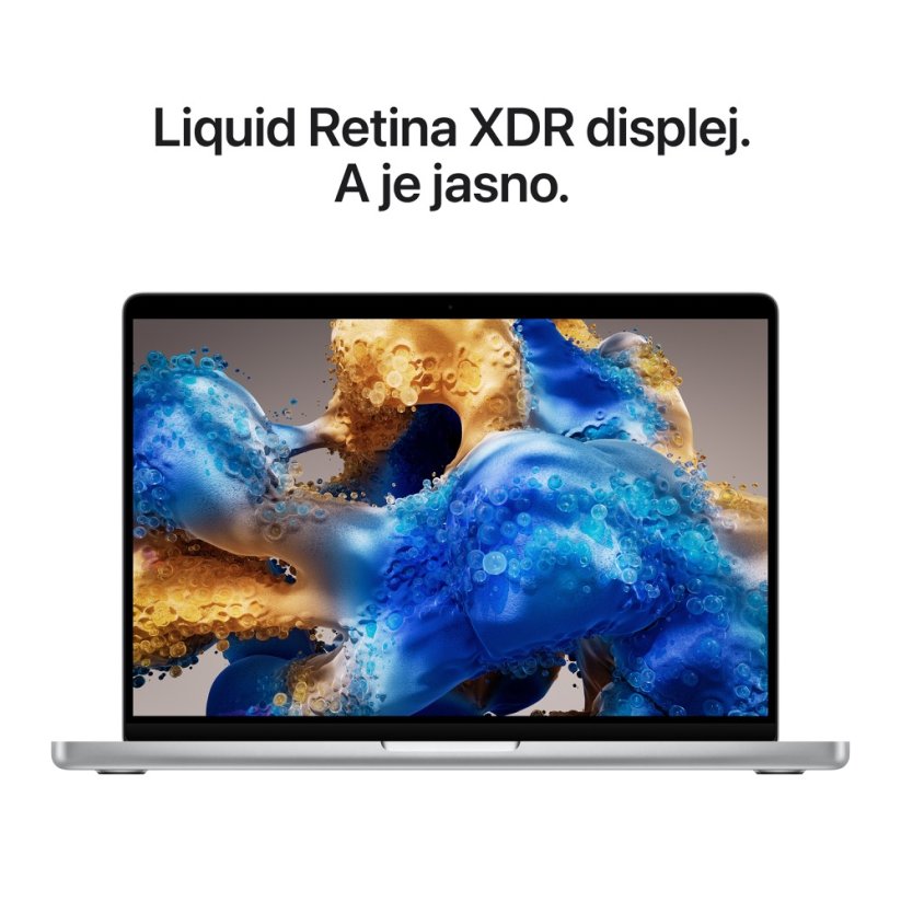 MacBook Pro 14″ M5Pro 15xCPU/16xGPU/24G/1T SSD - stříbrný