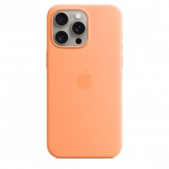 Apple Silikonový kryt s MagSafe na iPhone 15 Pro Max – sorbetově oranžový