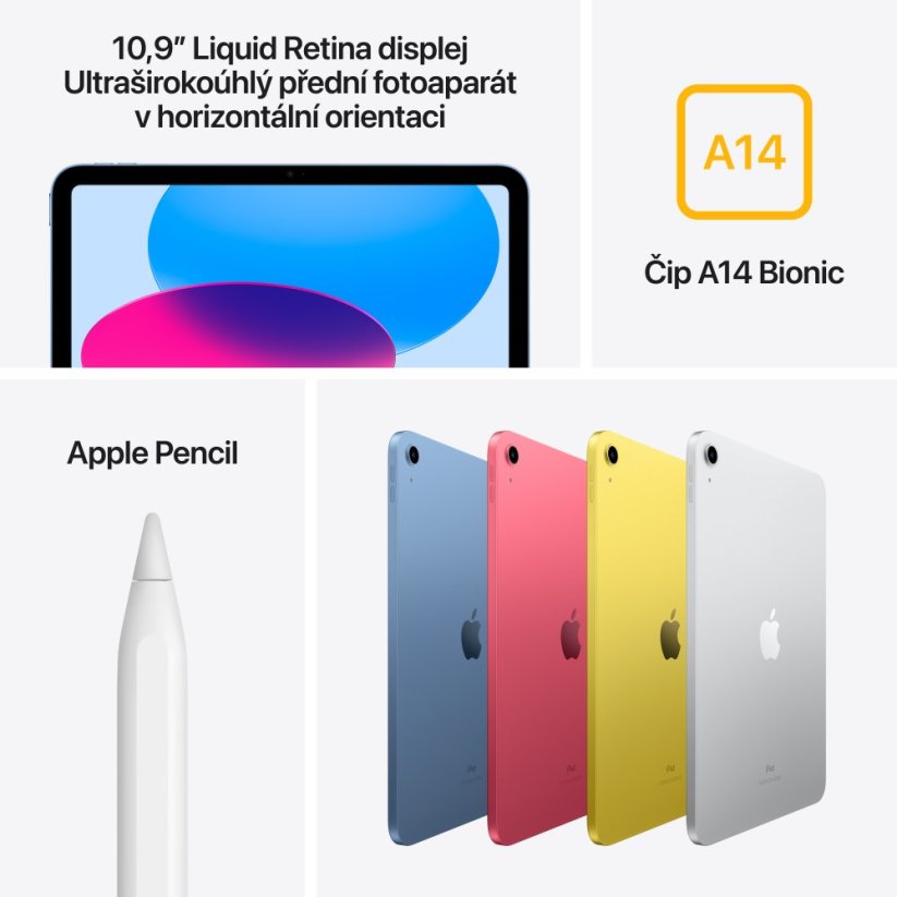 Apple iPad 10,9" Wi-Fi 64GB - Stříbrný