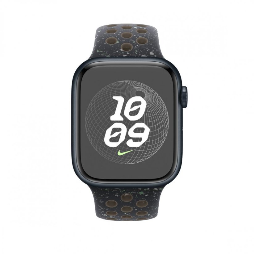 Apple Watch 45mm Midnight Sky sportovní řemínek Nike – S/M