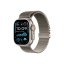 Apple Watch 49mm milánský tah z přírodního titanu - S
