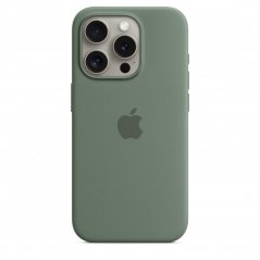 Apple Silikonový kryt s MagSafe na iPhone 15 Pro – cypřišově zelený