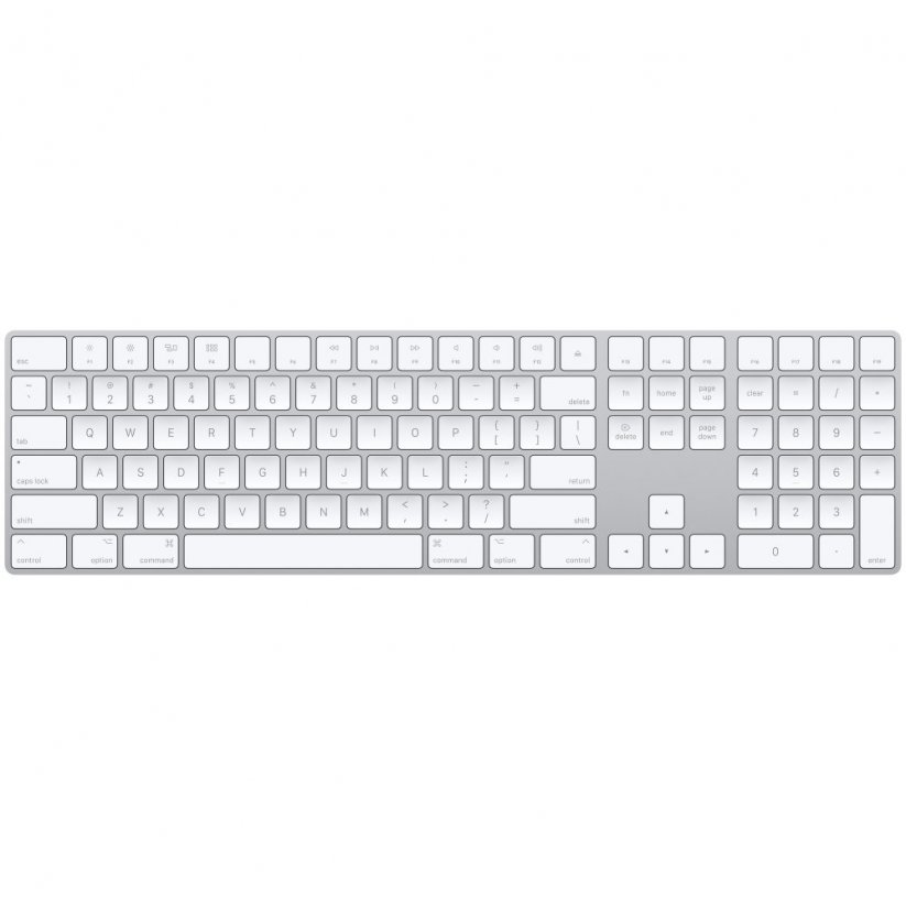 Apple Magic Keyboard s číselnou klávesnicí - slovenská - bílá