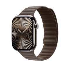 Apple Watch 46mm šedohnědý magnetický tah - M/L