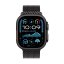 Apple Watch Ultra 2 49mm černý titan s černým titanovým milánským tahem M