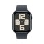 Apple Watch SE 44mm Temně inkoustový hliník s temně inkoustovým sportovním řemínkem - S/M