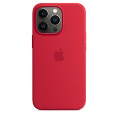 Červený silikonový kryt s MagSafe pro iPhone 13 Pro