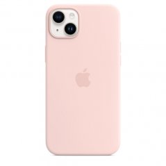 Křídově růžový silikonový kryt s MagSafe pro iPhone 14 Plus
