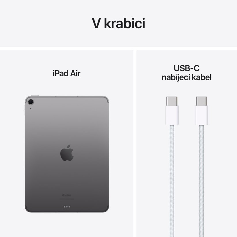 Apple iPad Air 11″ M2 Wi-Fi + Cell 512GB - Vesmírně šedý