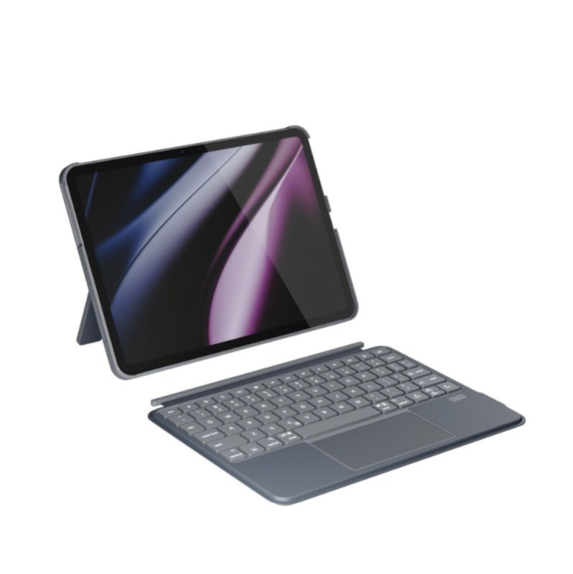 Epico Ultraboard podsvícená klávesnice s pouzdrem pro iPad 10,9" (10. a 11. generace) - česká/šedá