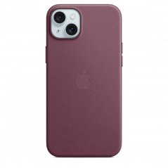 Apple Kryt z tkaniny FineWoven s MagSafe na iPhone 15 Plus – morušově rudý