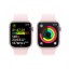 Apple Watch Series 9 Cellular 45mm Růžový hliník se světle růžovým sportovním řemínkem - M/L