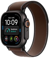 Apple 49mm trailový tah - tmavě umbrový, černý titan S/M