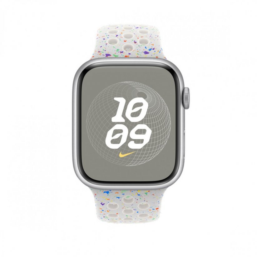 Apple Watch 45mm Platinový sportovní řemínek Nike – M/L