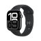 Apple Watch Series 10 46mm klavírně černý hliník s černým sportovním řemínkem S/M