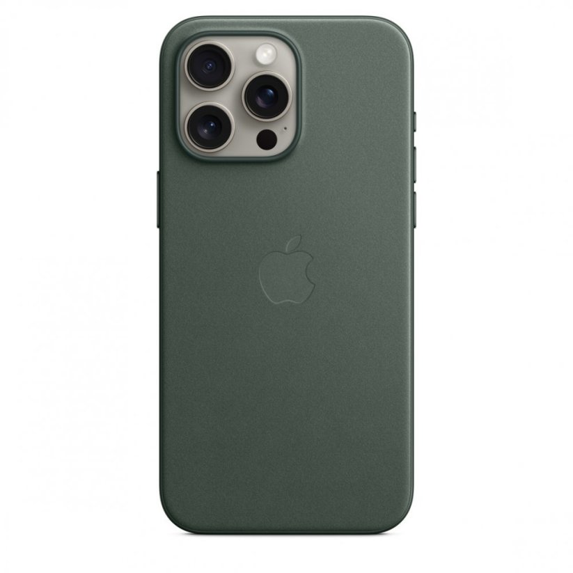 Apple Kryt z tkaniny FineWoven s MagSafe na iPhone 15 Pro Max – listově zelený
