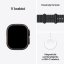 Apple Watch Ultra 2 49mm černý titan s černým oceánským řemínkem