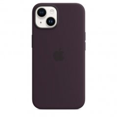 Bezinkově fialový silikonový kryt s MagSafe pro iPhone 14