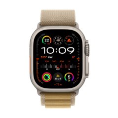Apple Watch Ultra 2 49mm přírodní titan s žlutohnědým alpským tahem S MX4E3CS/A