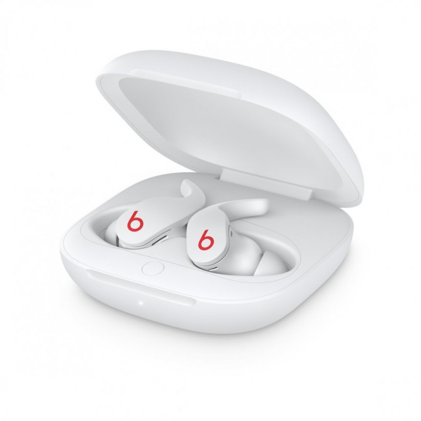 Bílá sluchátka Beats Fit Pro s nabíjecím pouzdrem
