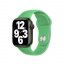 Pohled zboku na Apple Watch s jasně zeleným sportovním řemínkem