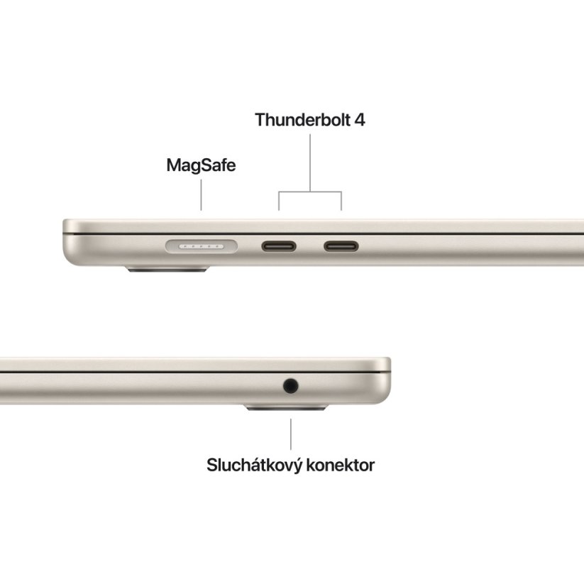MacBook Air 15″ M4 10C CPU/10C GPU/16G/512 - Hvězdně bílý