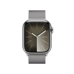 Apple Watch Series 9 Cellular 41mm Stříbrný nerez se stříbrným milánským tahem